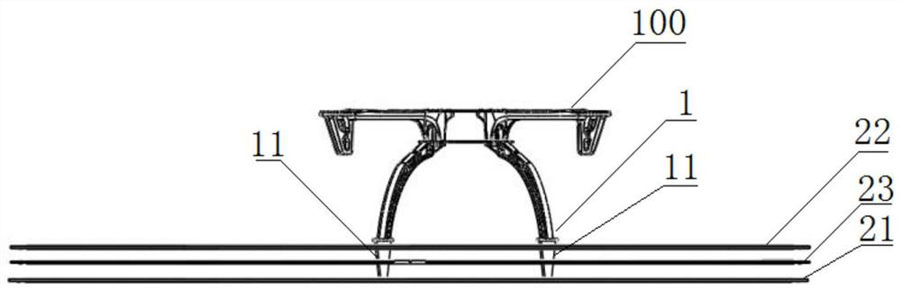 Unmanned aerial vehicle take-off and landing charging equipment