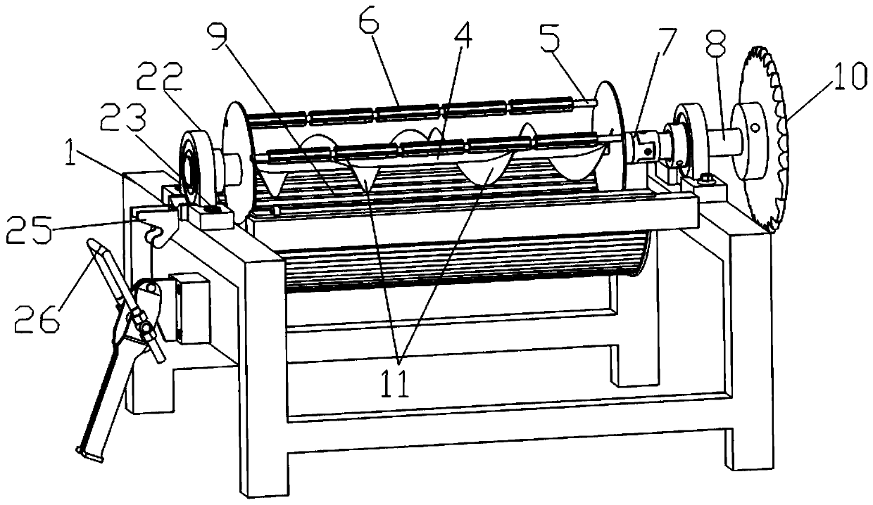 Peanut shelling device for peanut seed shelling machine