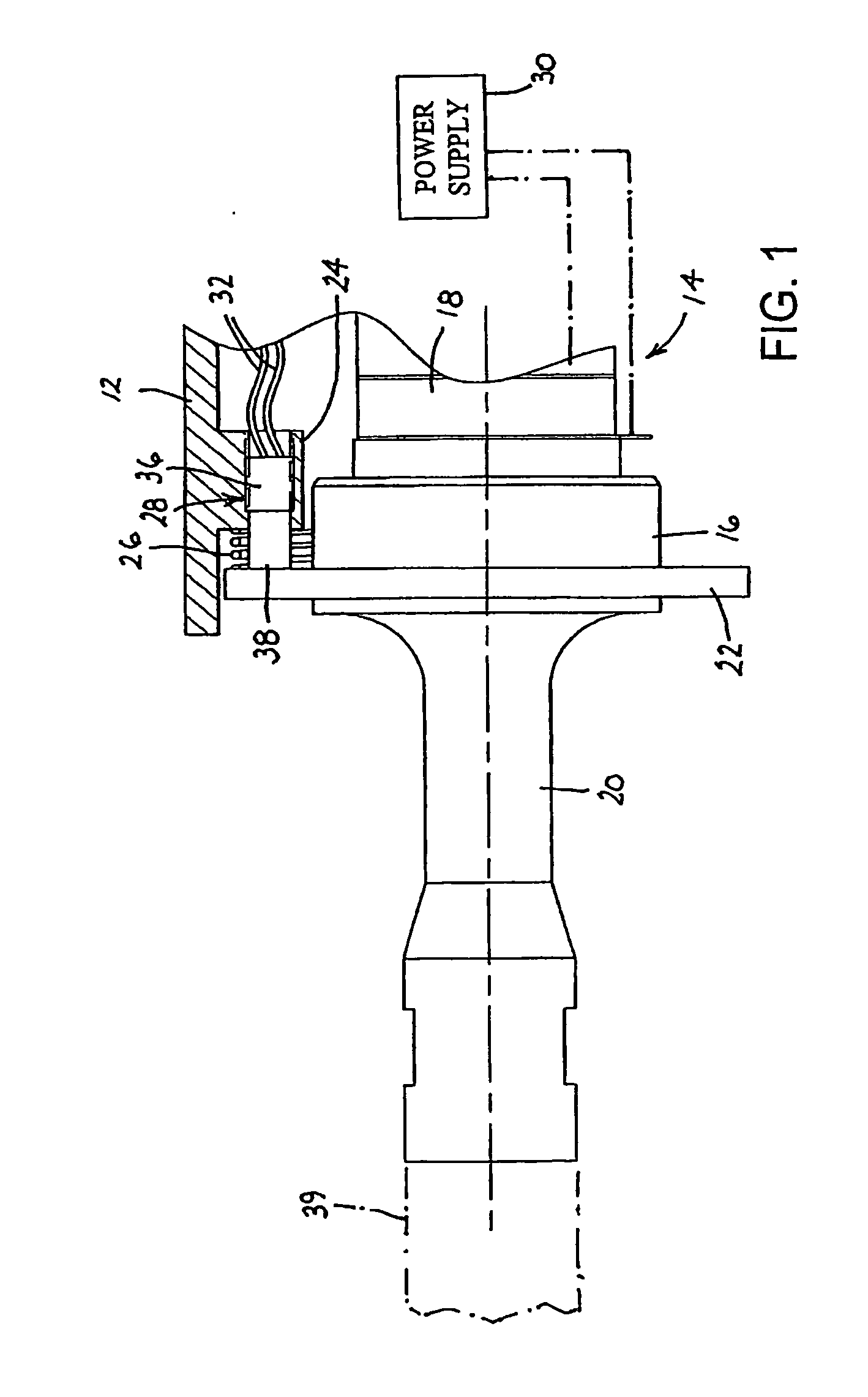 Medical handpiece with automatic power switching means