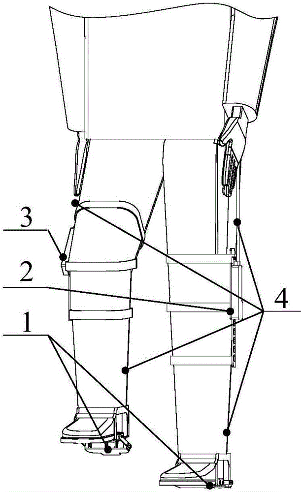 Portable walking assistant mechanism functioning on knee joint