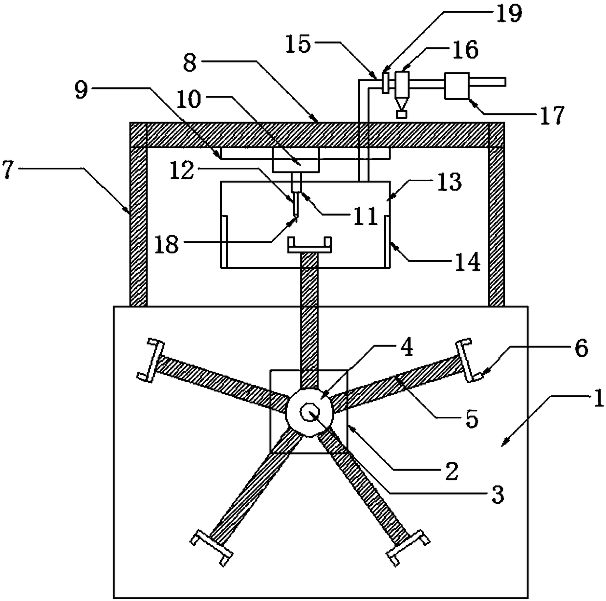 Welding device capable of achieving rotational feeding