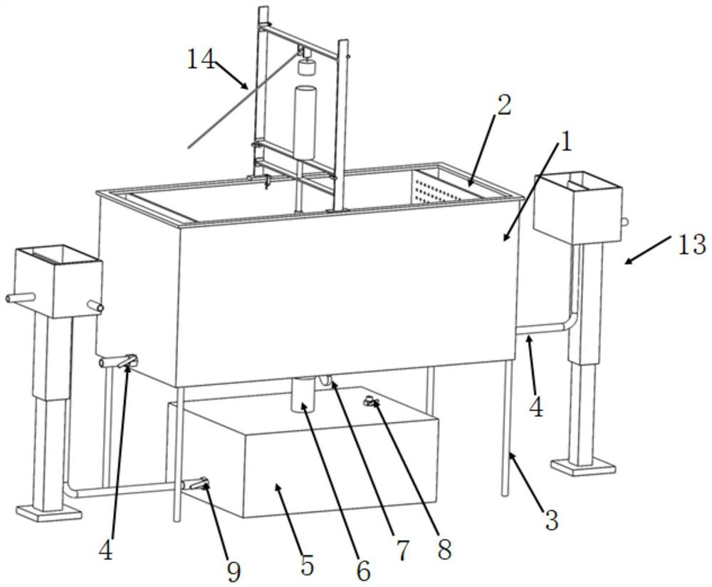 Device and method for simulating engineering impact induced karst collapse in seepage environment