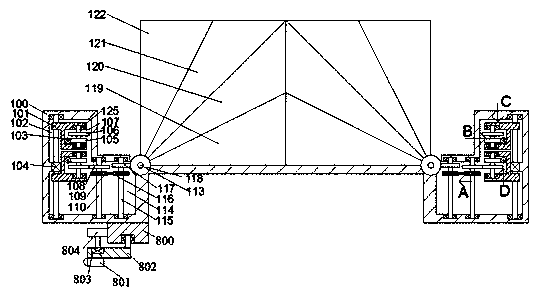 Automatic door closing device based on high-precision automation