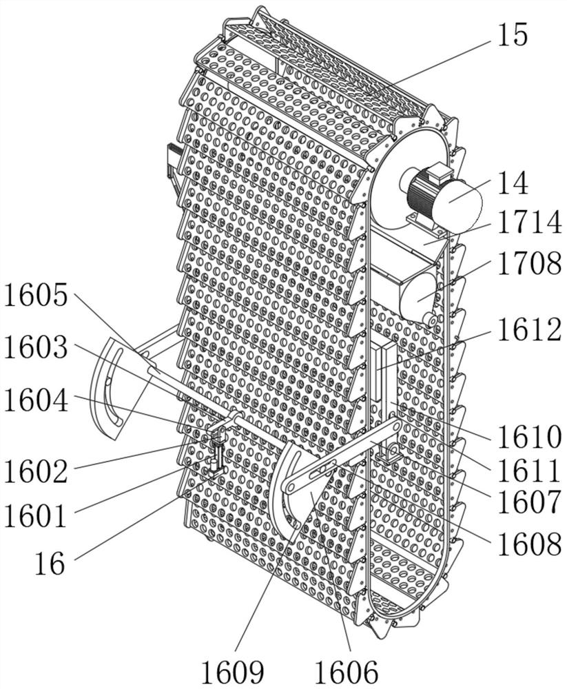 Internal inflow superfine grille decontamination device with cleaning function and use process