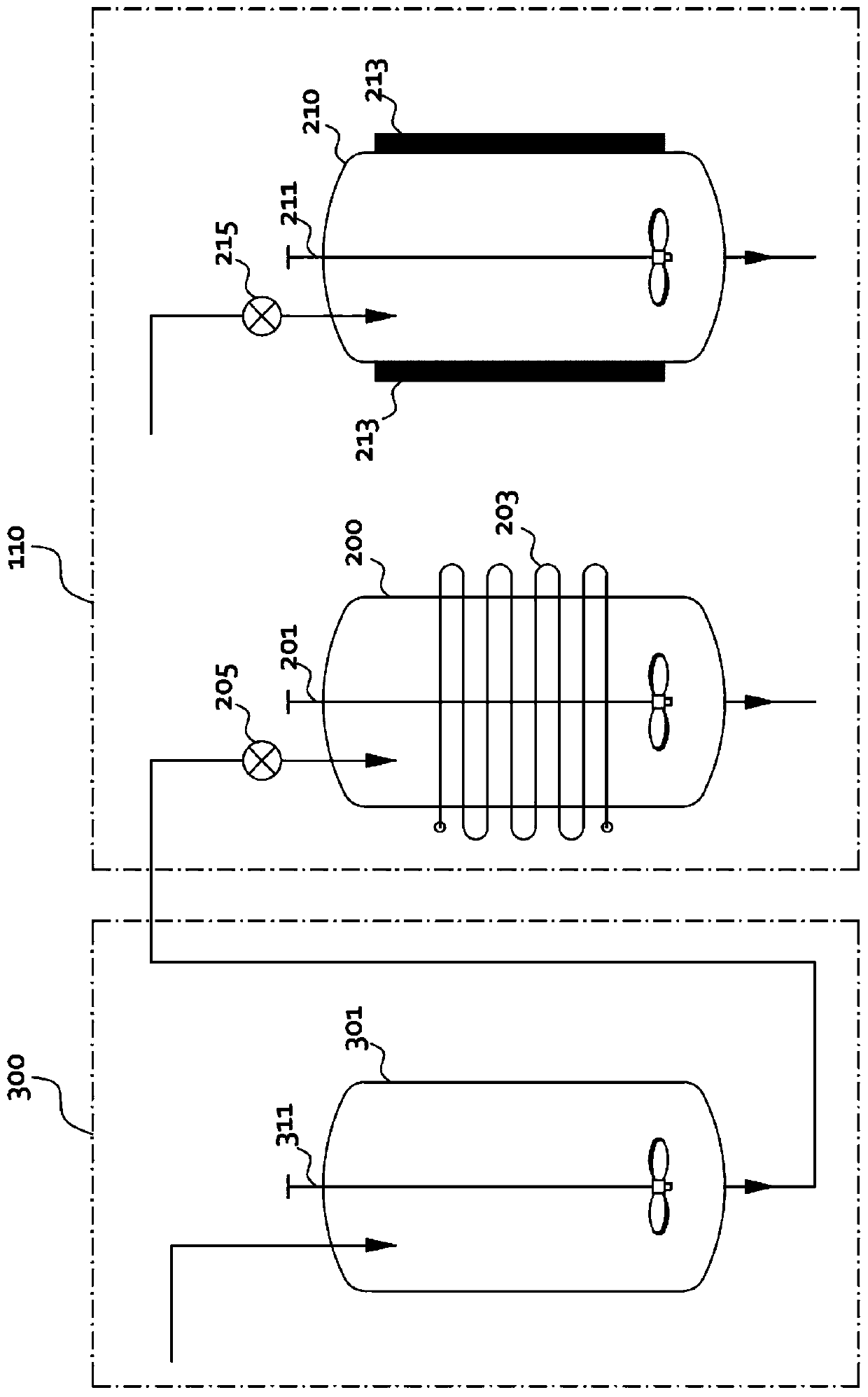 Apparatus for synthesis of nanoparticle system for desalination and method thereof