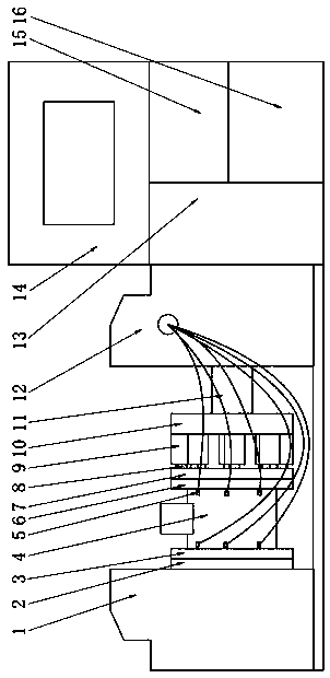 Water pressure testing device for valves and test method thereof