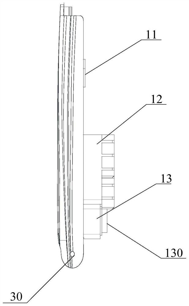 The upper cover of the nucleic acid detection chip installation chamber