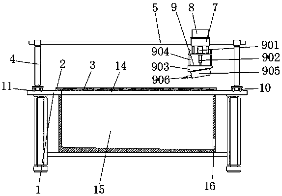 Device for recycling waste template of construction engineering