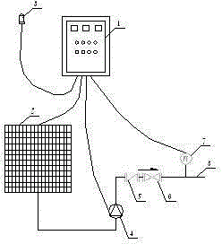 Solar heat pump water supply system