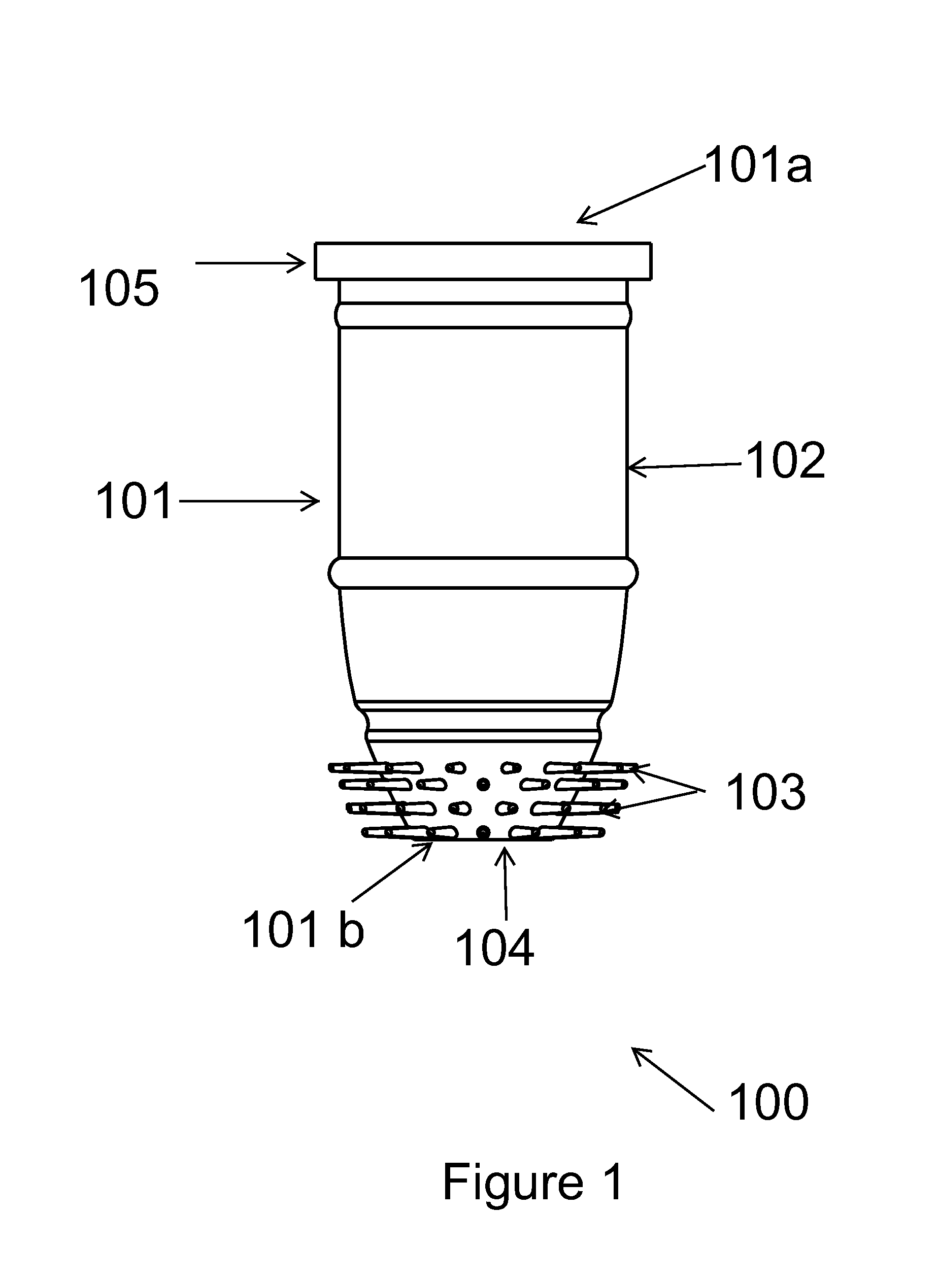 Wiper member for a container