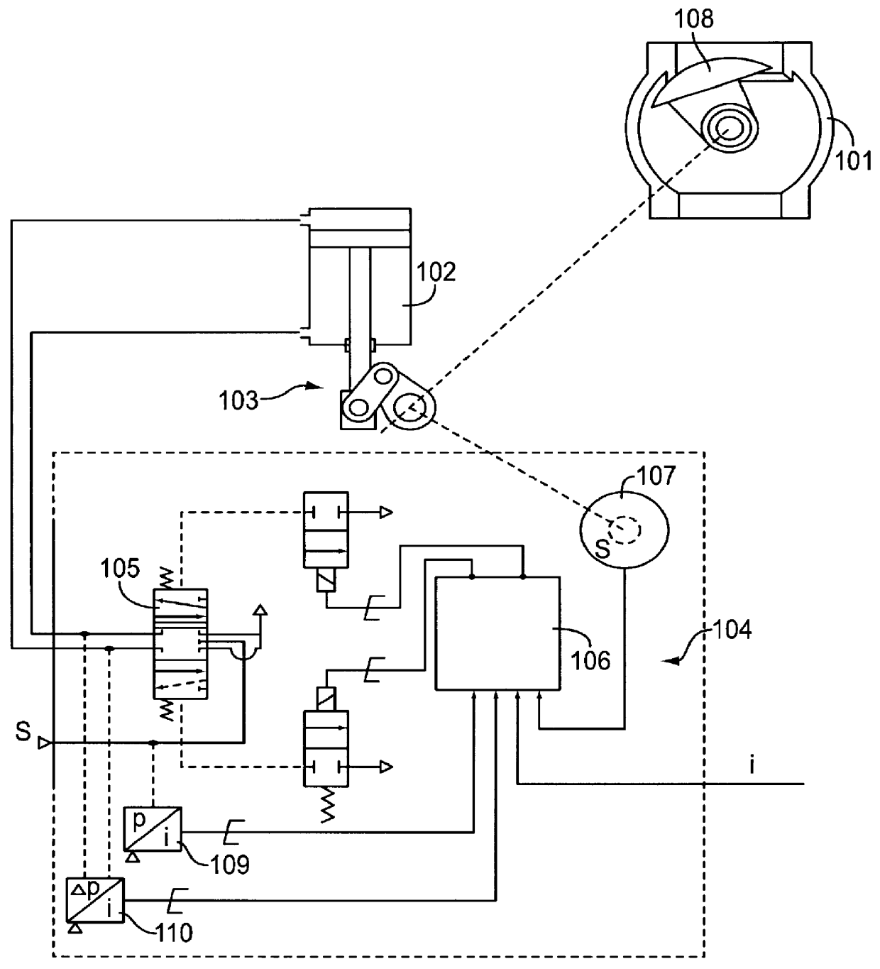 Method for surveying the condition of a control valve, and a valve apparatus