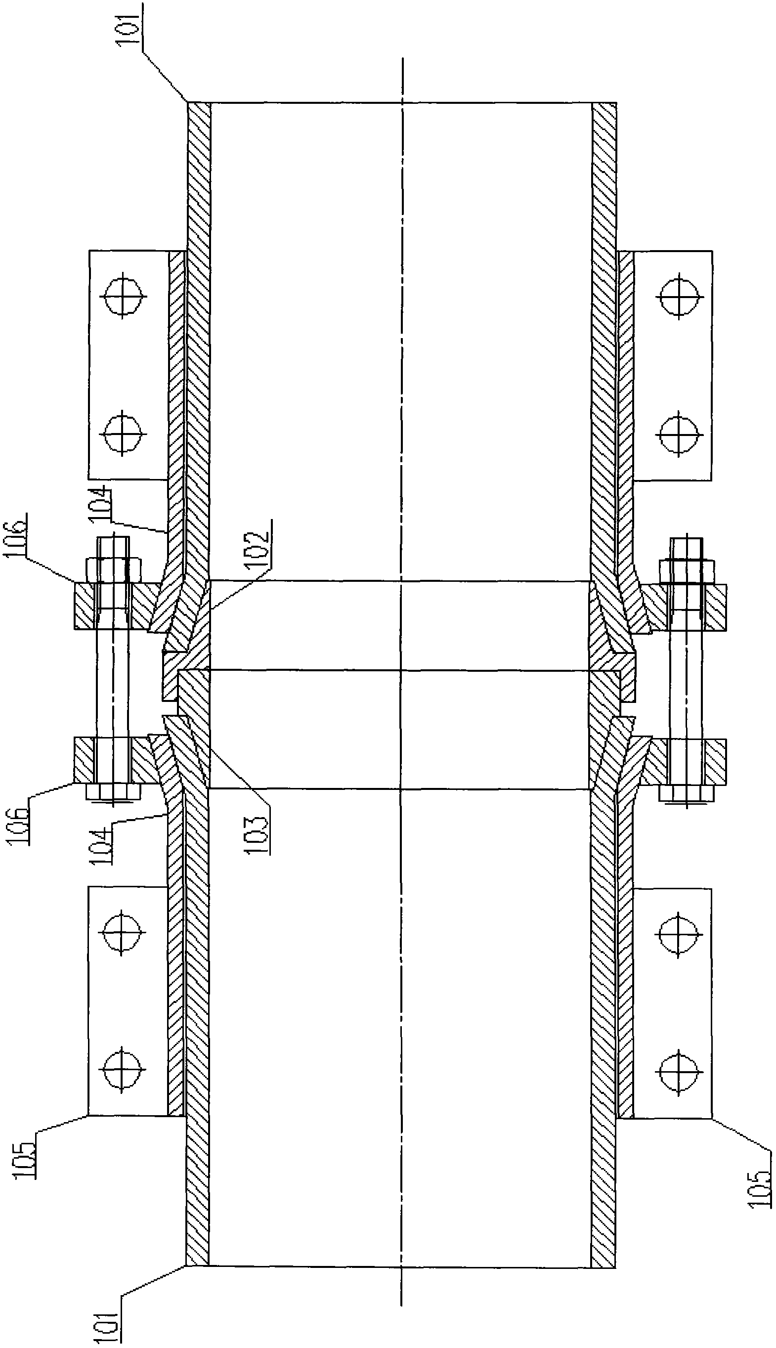 Pipe connecting device