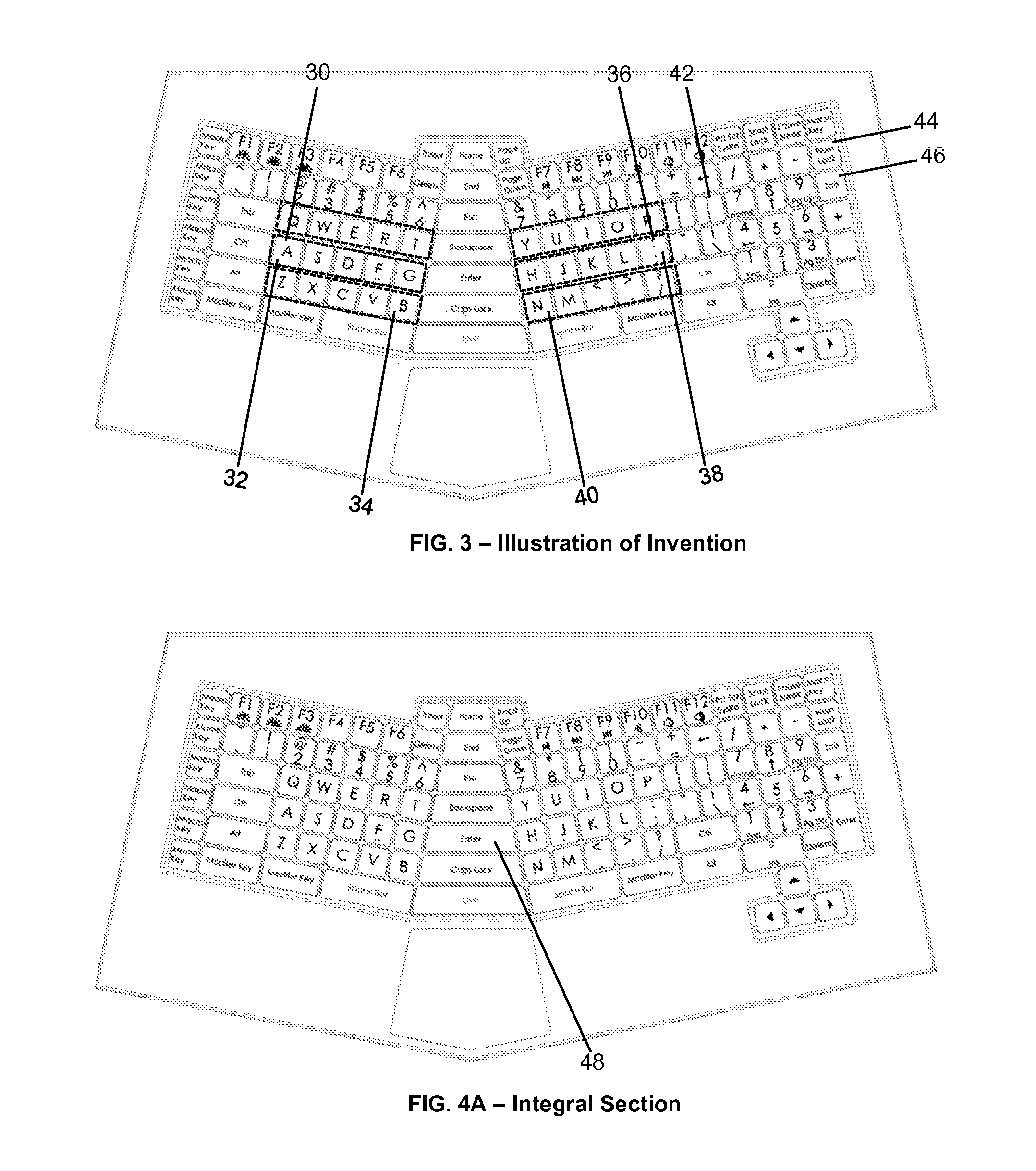 Qwert ergonomic keyboard apparatus