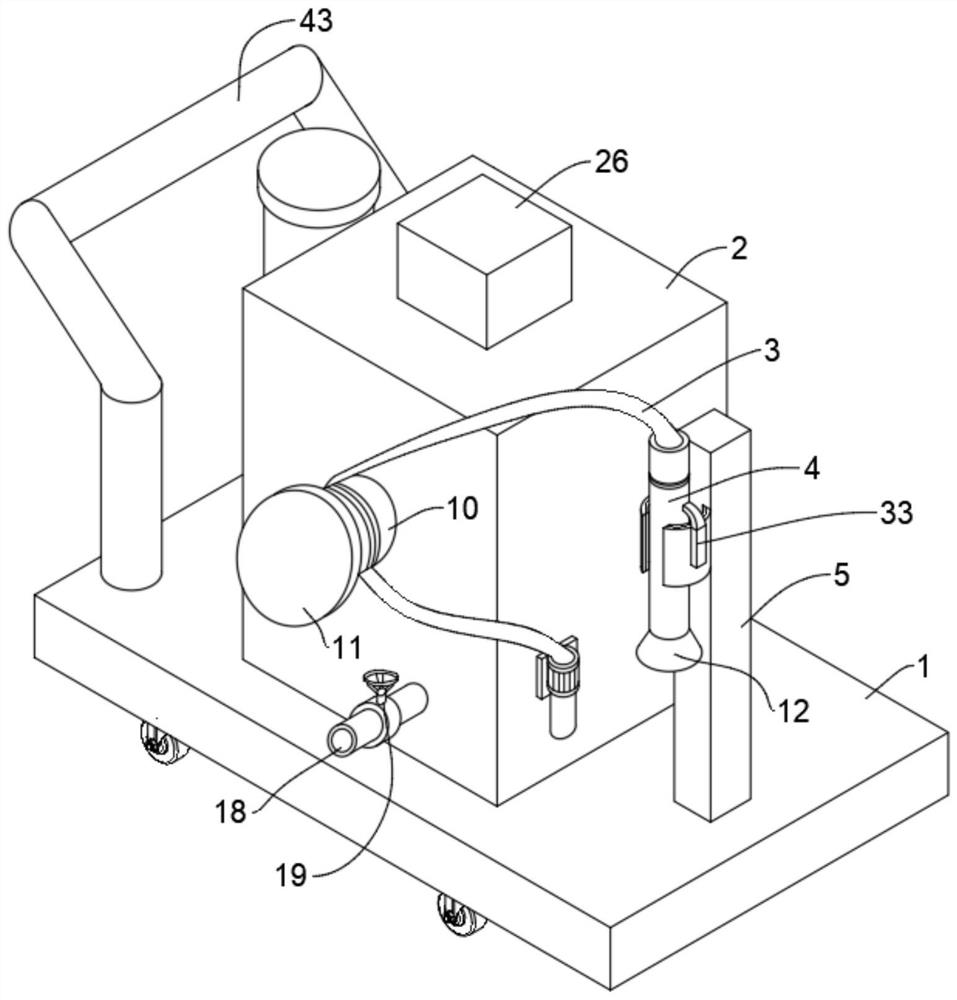 Paint spraying device for house building decoration and application method thereof