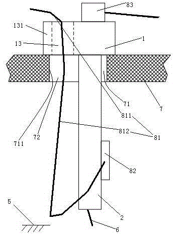 Wire hole table socket