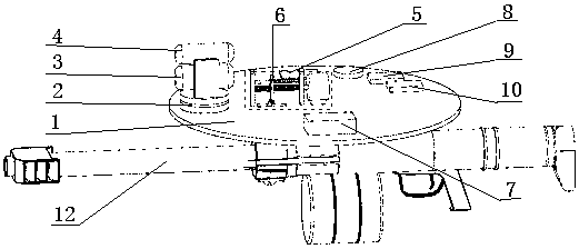 Photoelectrical fire control system and method of armed unmanned aerial vehicle