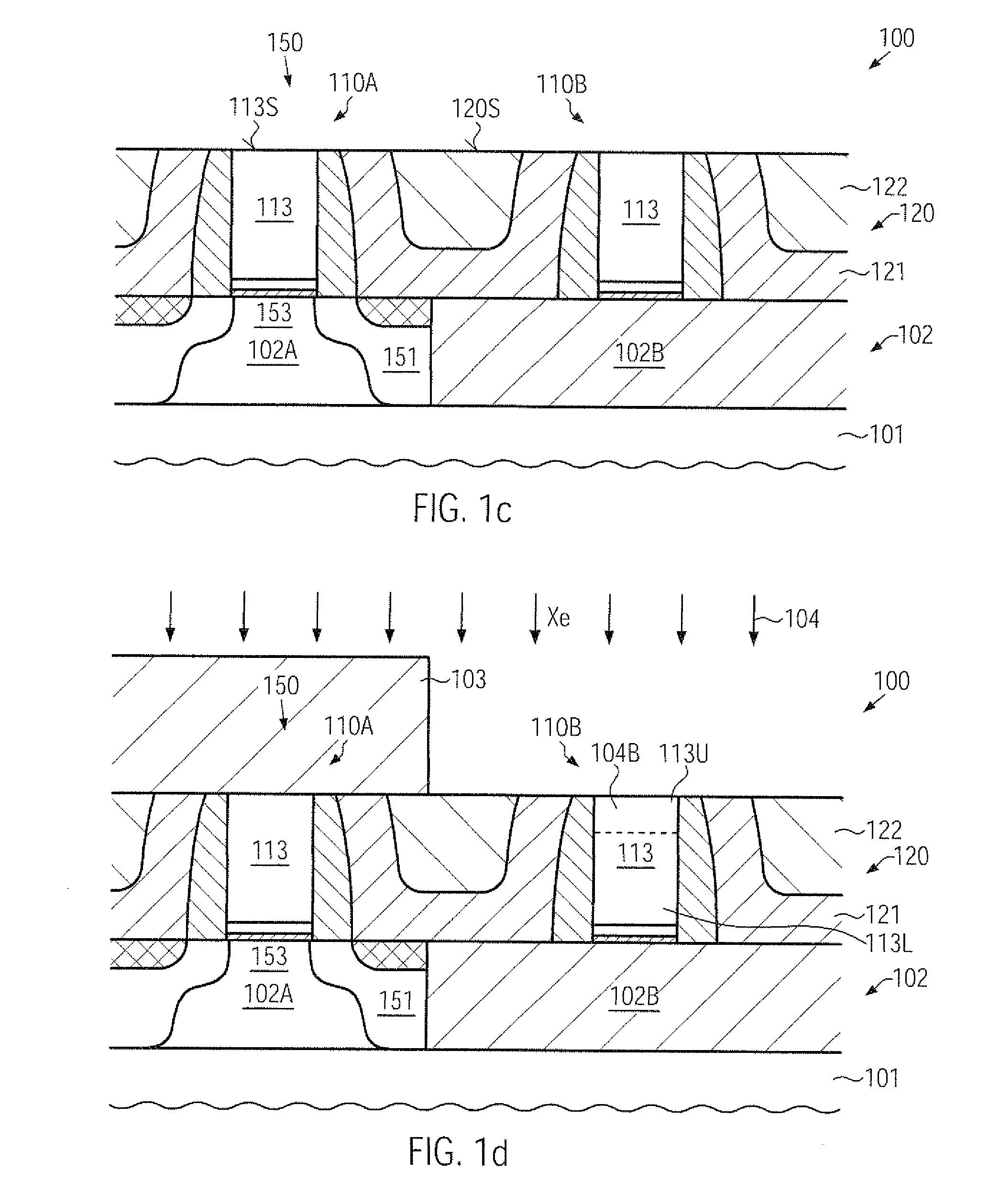 Semiconductor fuses in a semiconductor device comprising metal gates