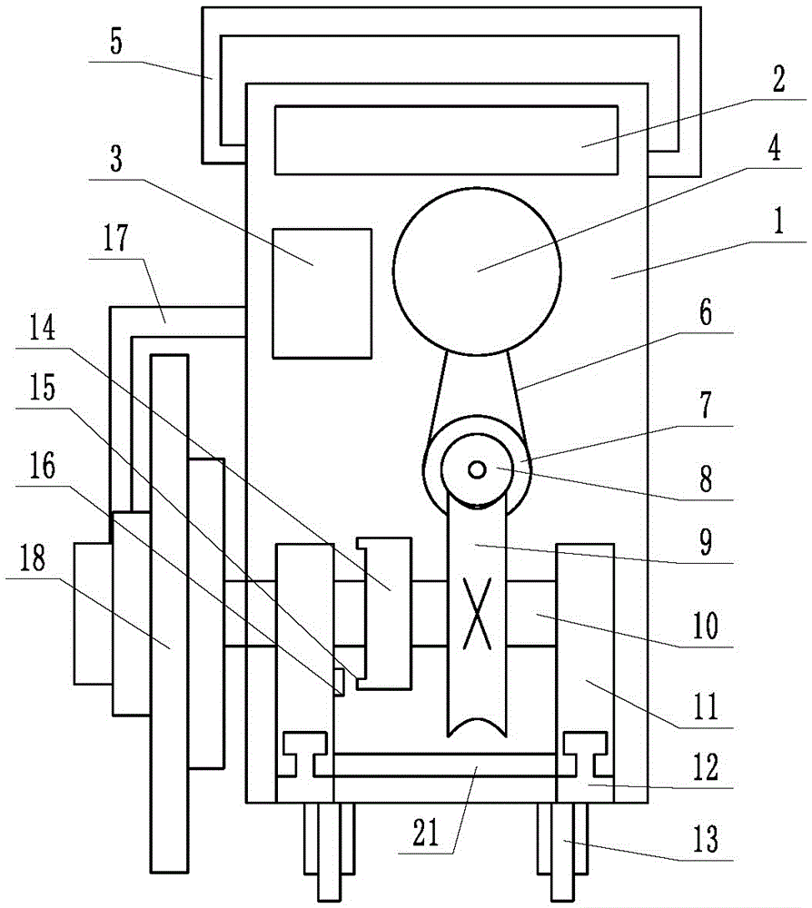 A cutting machine with overload protection