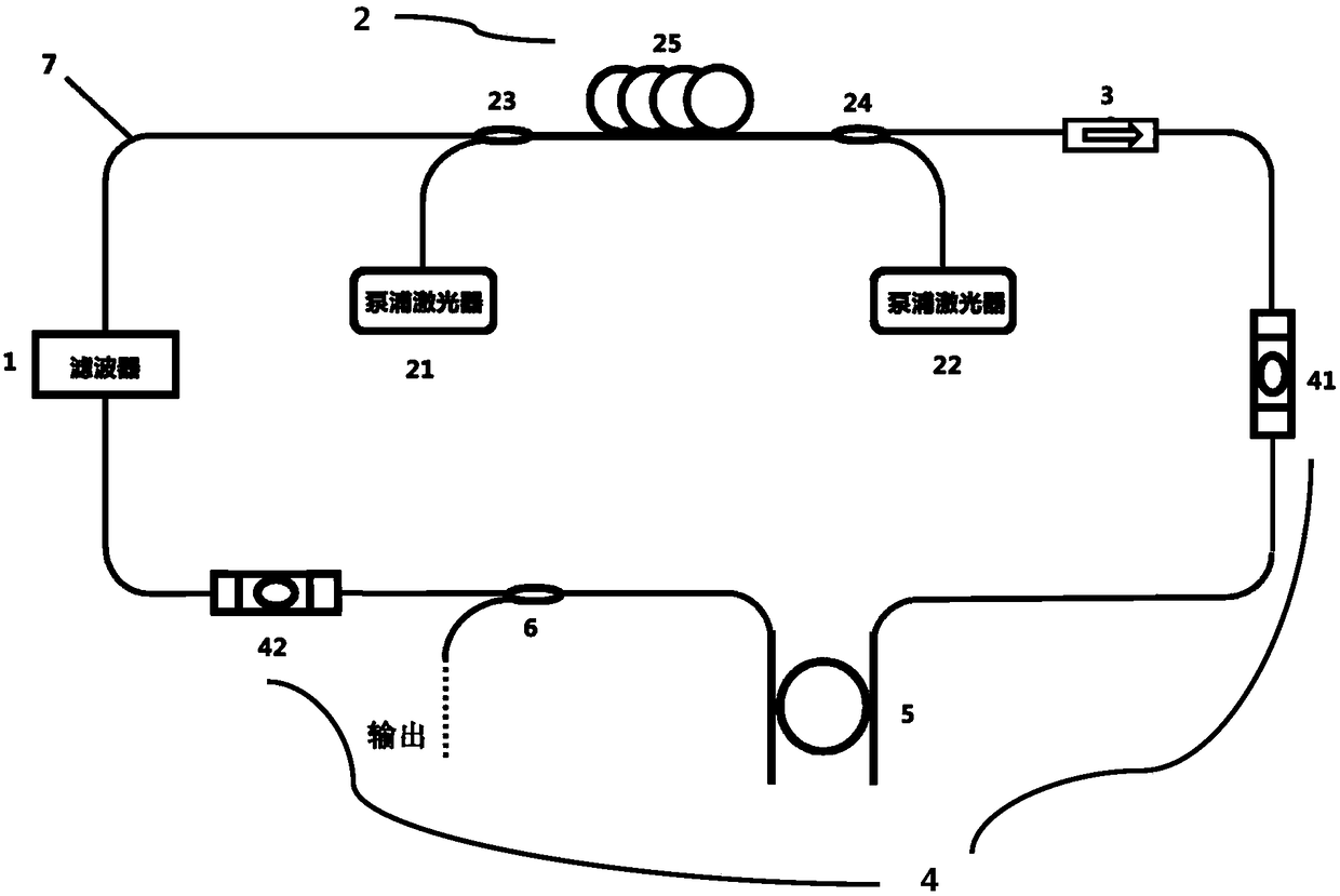 Optical frequency comb generation system and method with adjustable frequency interval based on microring resonator