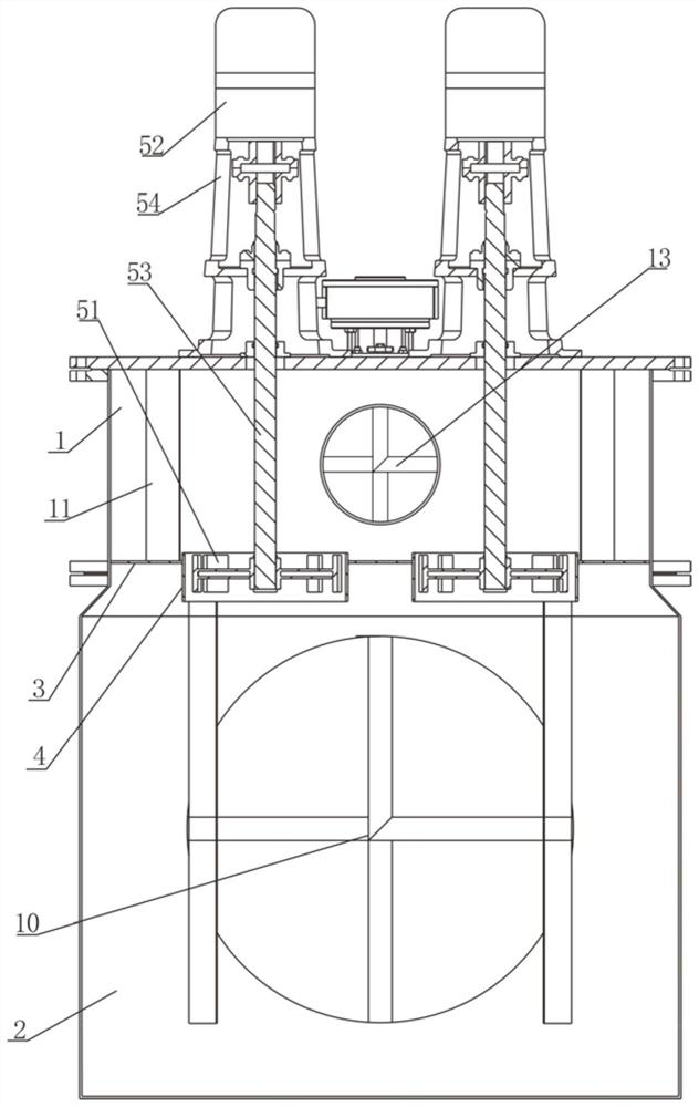 Two-chamber three-dimensional strong mechanical pipeline mixer