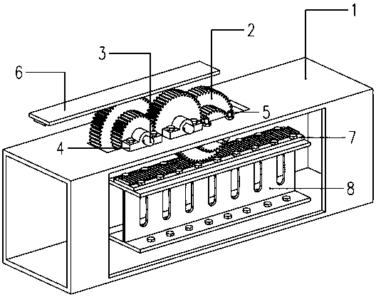 Horizontal displacement amplification device