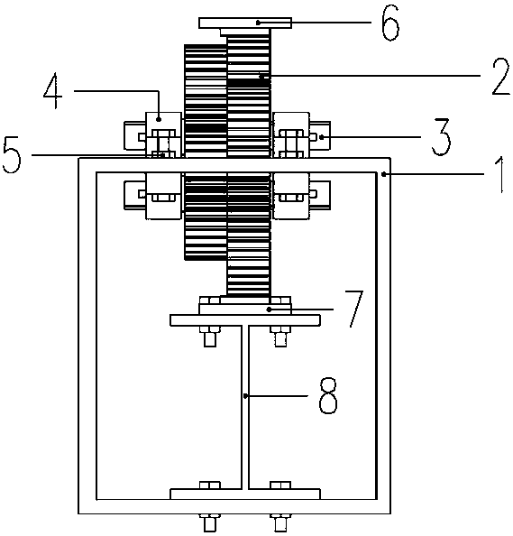 Horizontal displacement amplification device