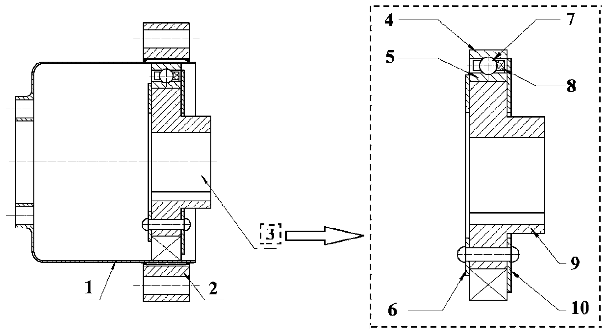 Solid lubrication method for cup-shaped harmonic gear reducer