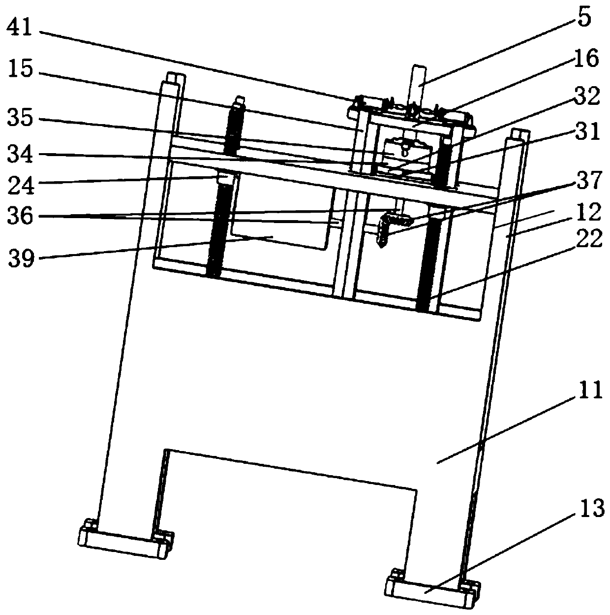 Current assisted rolling device for realizing rod surface layer gradient nanocrystallization