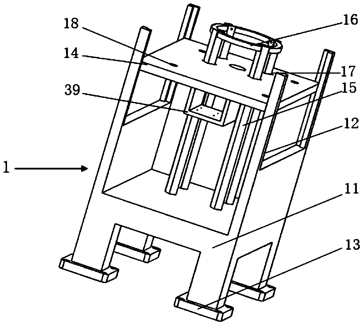 Current assisted rolling device for realizing rod surface layer gradient nanocrystallization