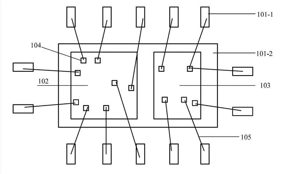 Multi-chip packaging structure and multi-chip packaging method