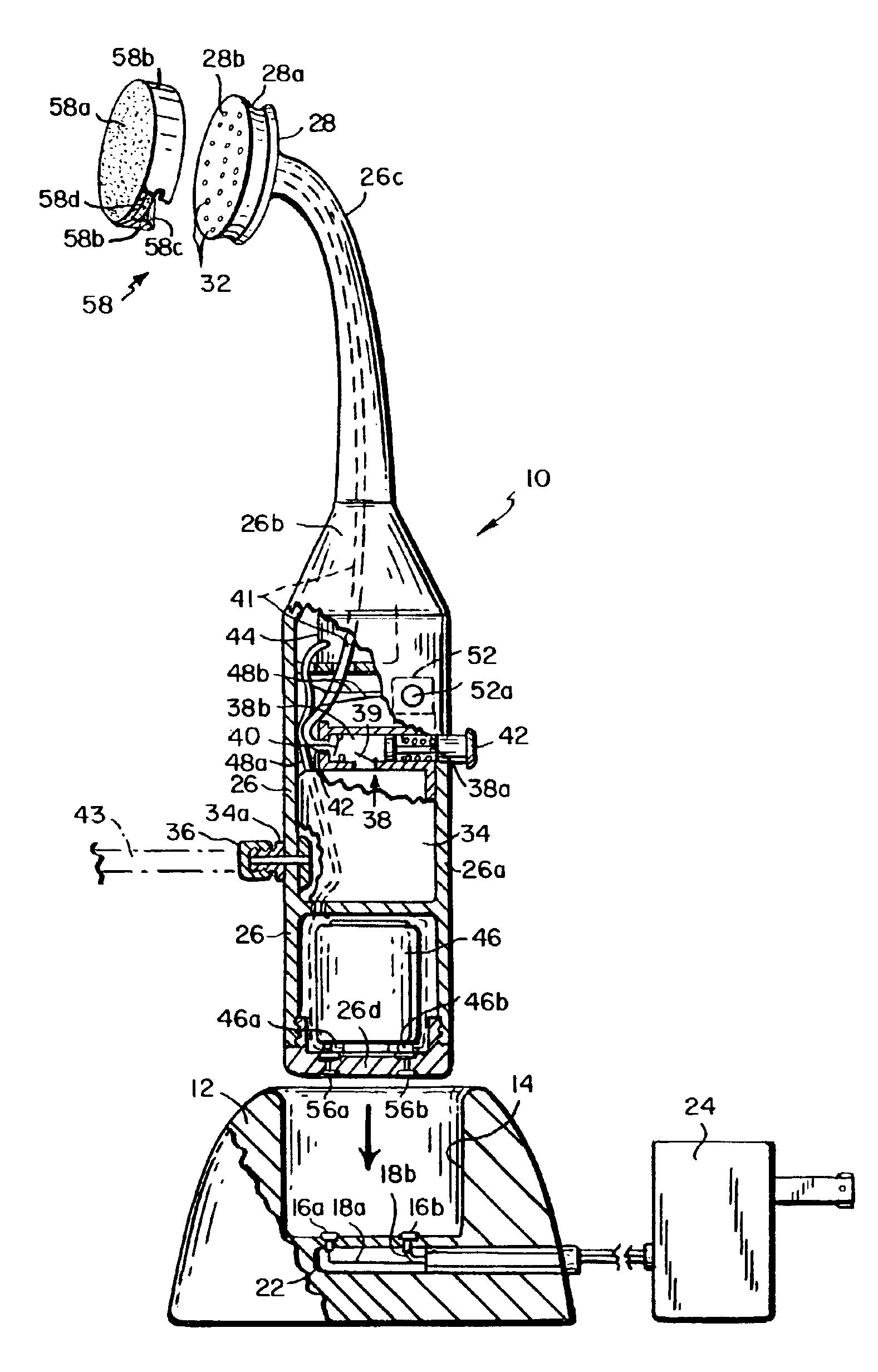 Hand held nail polish removal tool