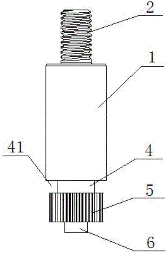 Injection screw and automobile regulator structure thereof