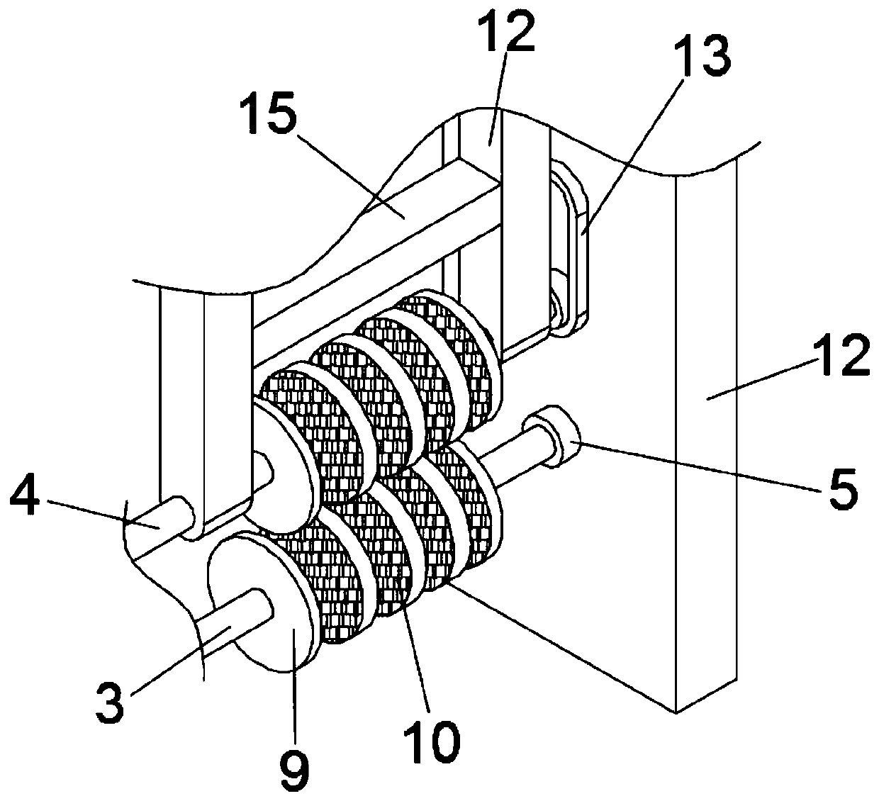 Street lamp cable efficient traction device