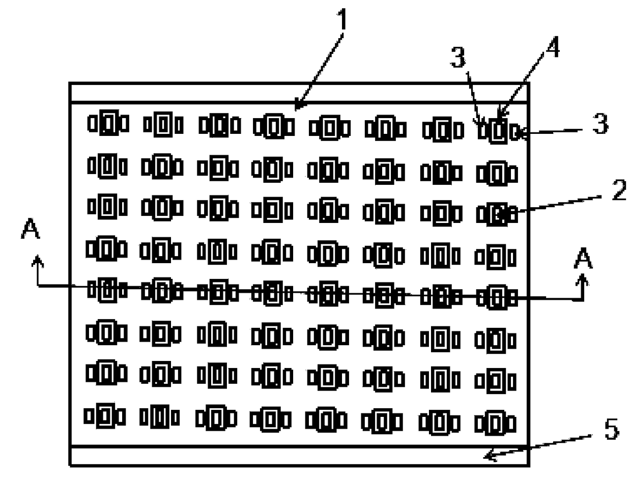 Waveguide low-pass harmonic wave suppressor with pits