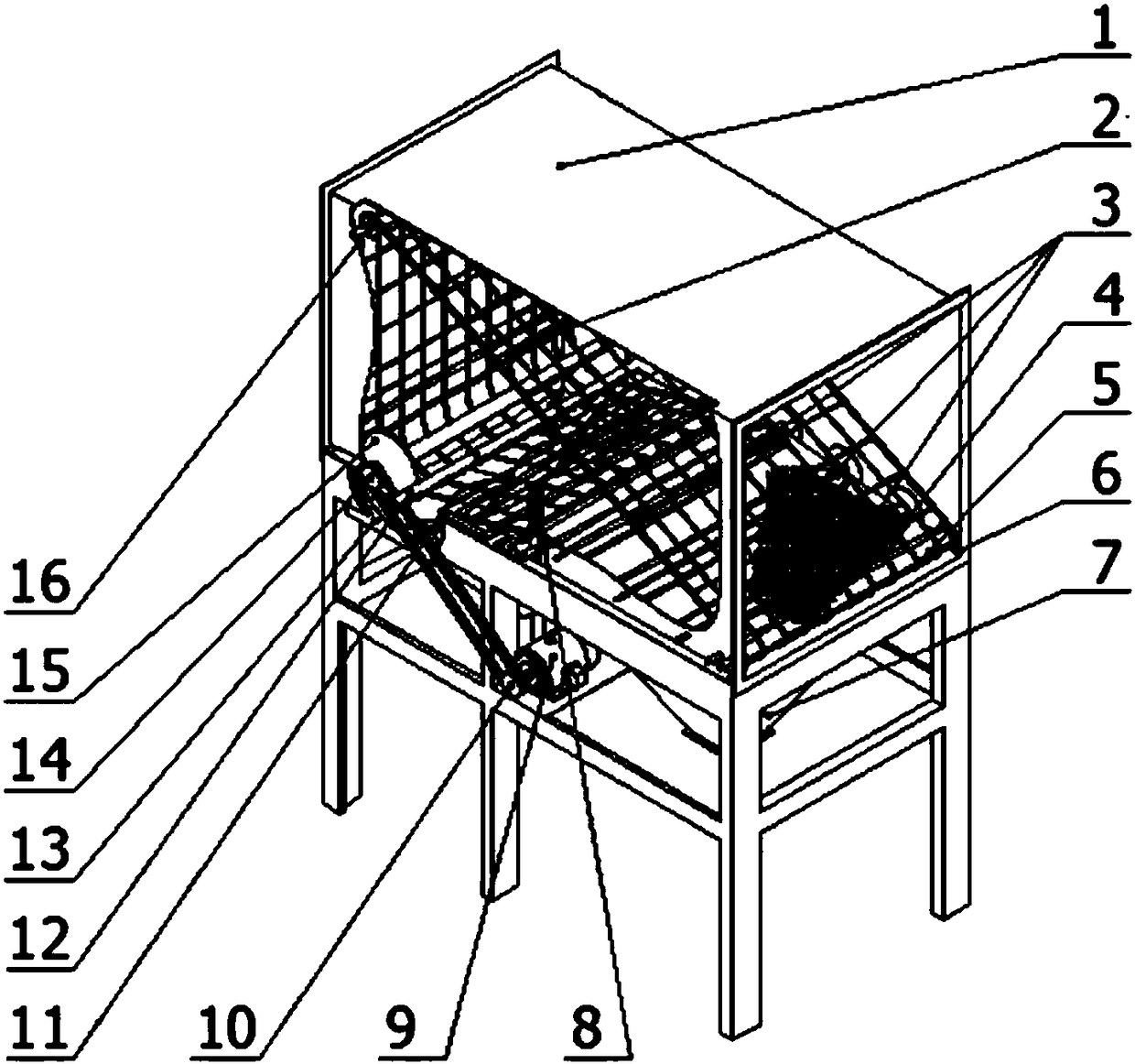 A metal fiber mesh dust collector