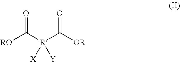 Process for relaxing or straightening hair, using weak dicarboxylic acids with heat