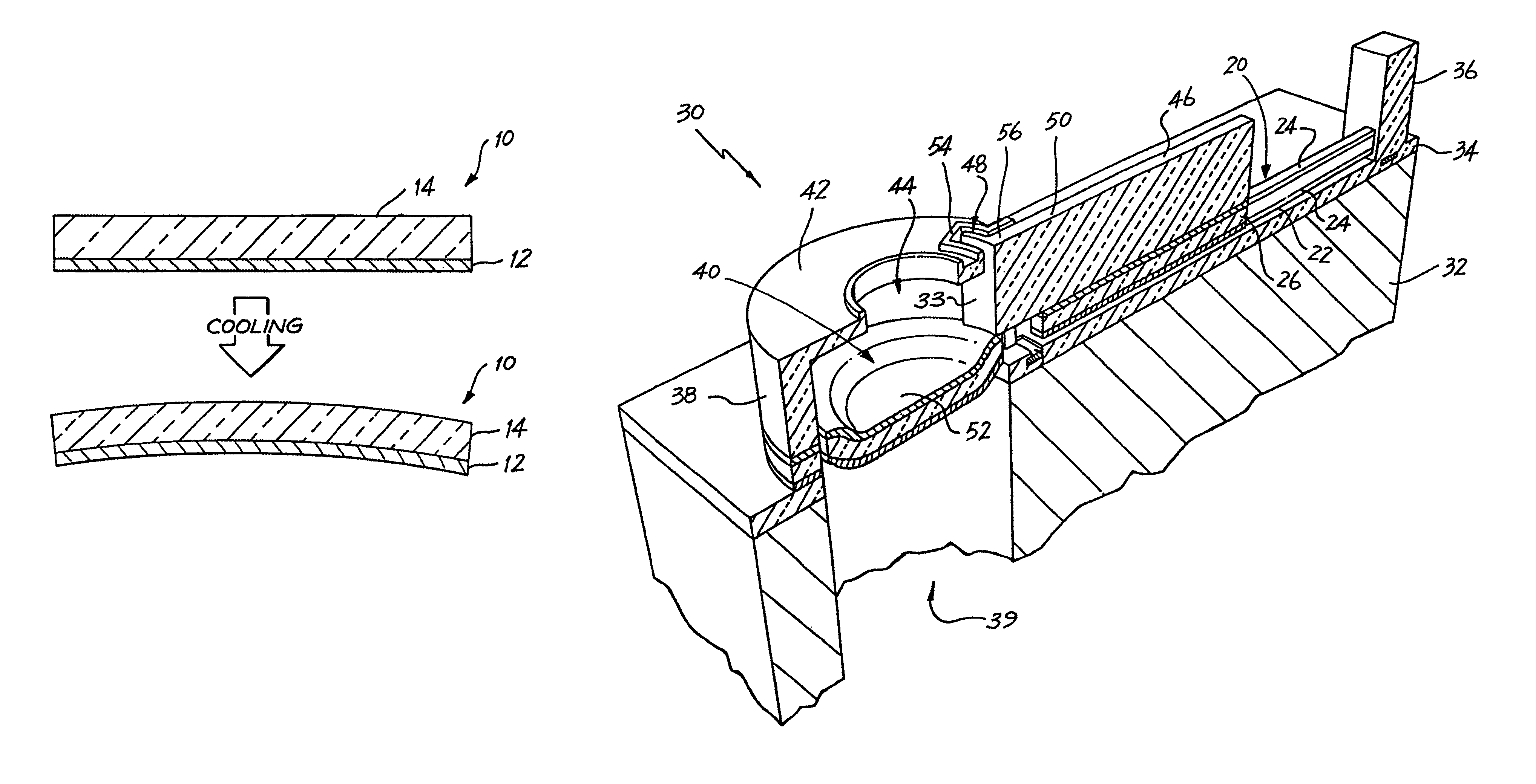 Micro-electromechanical device having a laminated thermal bend actuator