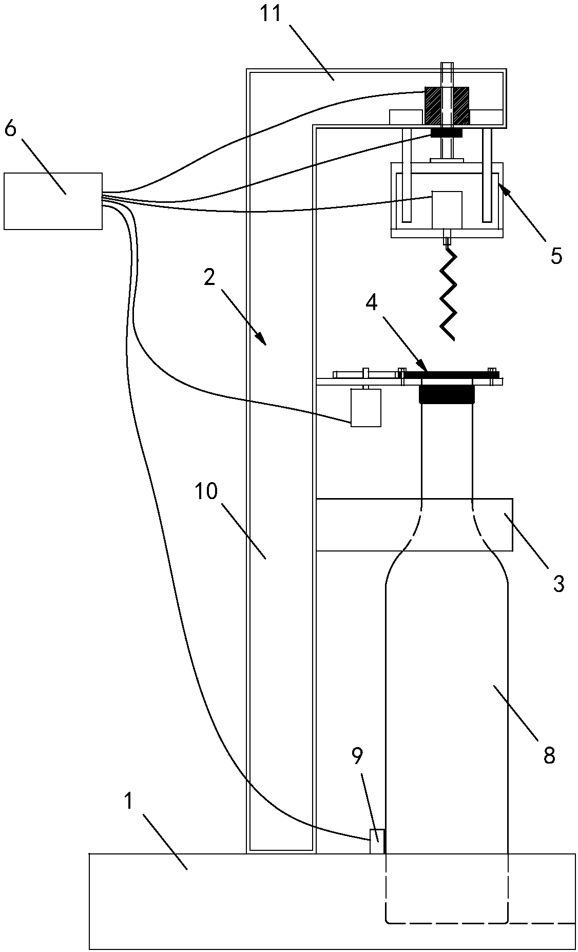 Automatic cork puller for cork of wine bottle