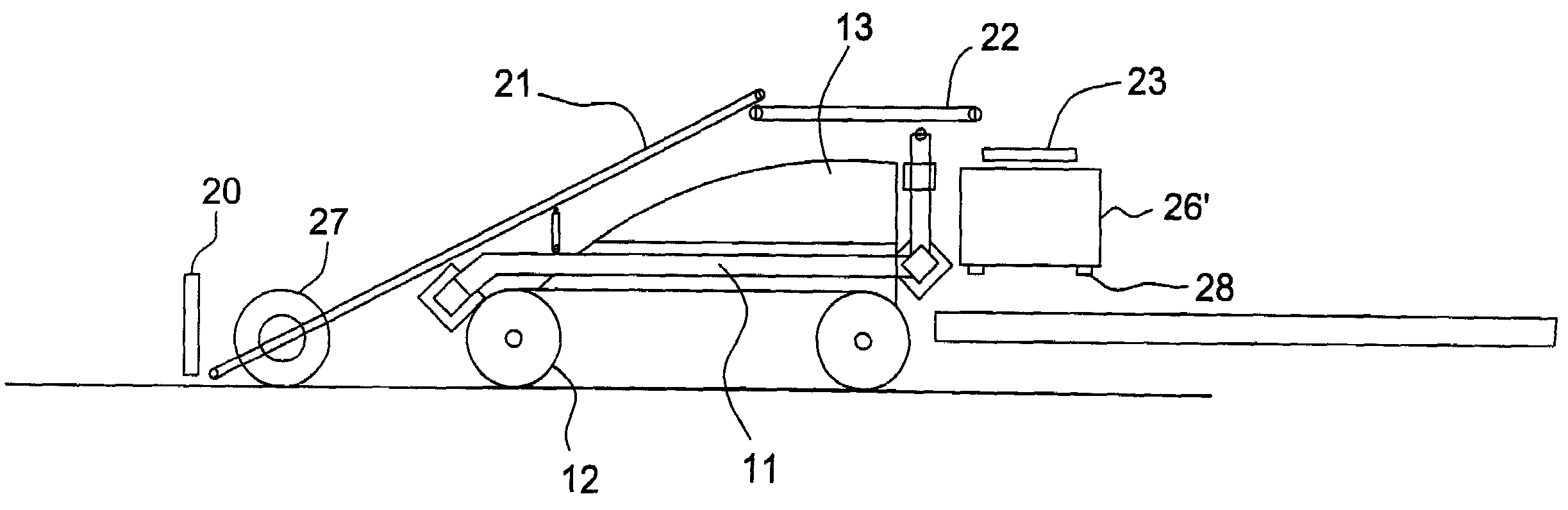 Machine especially for harvesting leaf vegetables