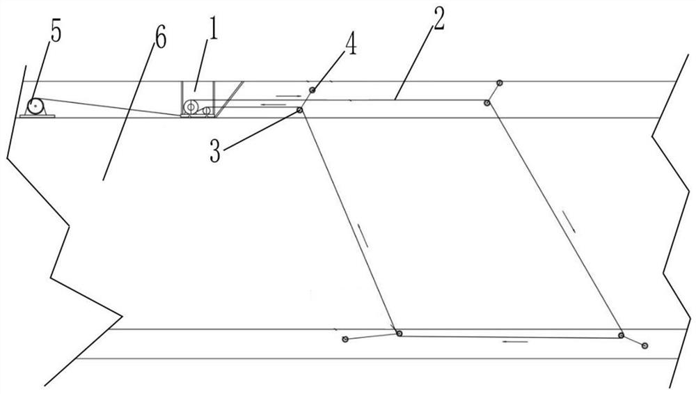 Wire saw cutting device and coal seam gas permeability-increasing pressure-relieving method