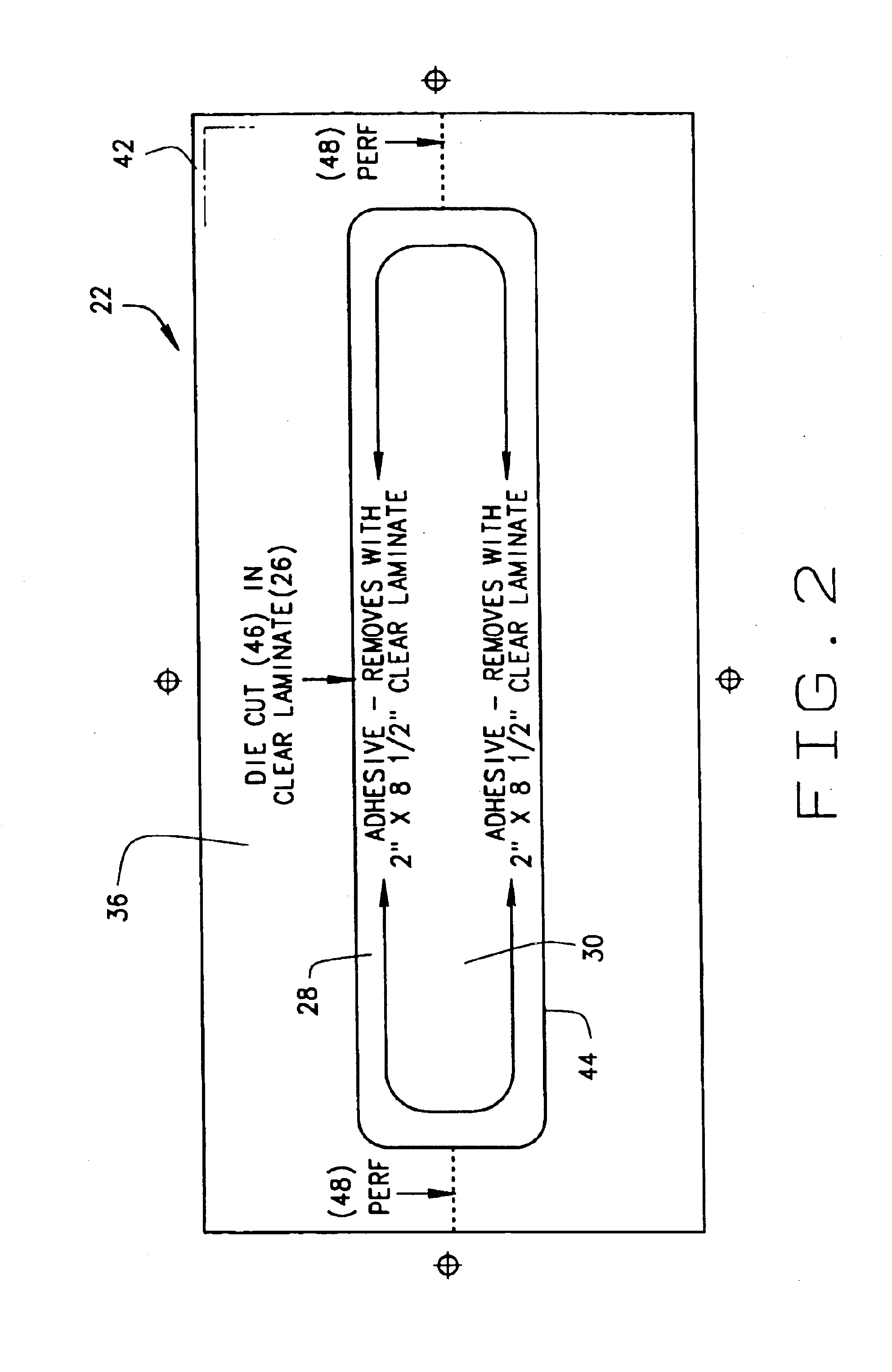 Self-laminating strip label and method for assembling same