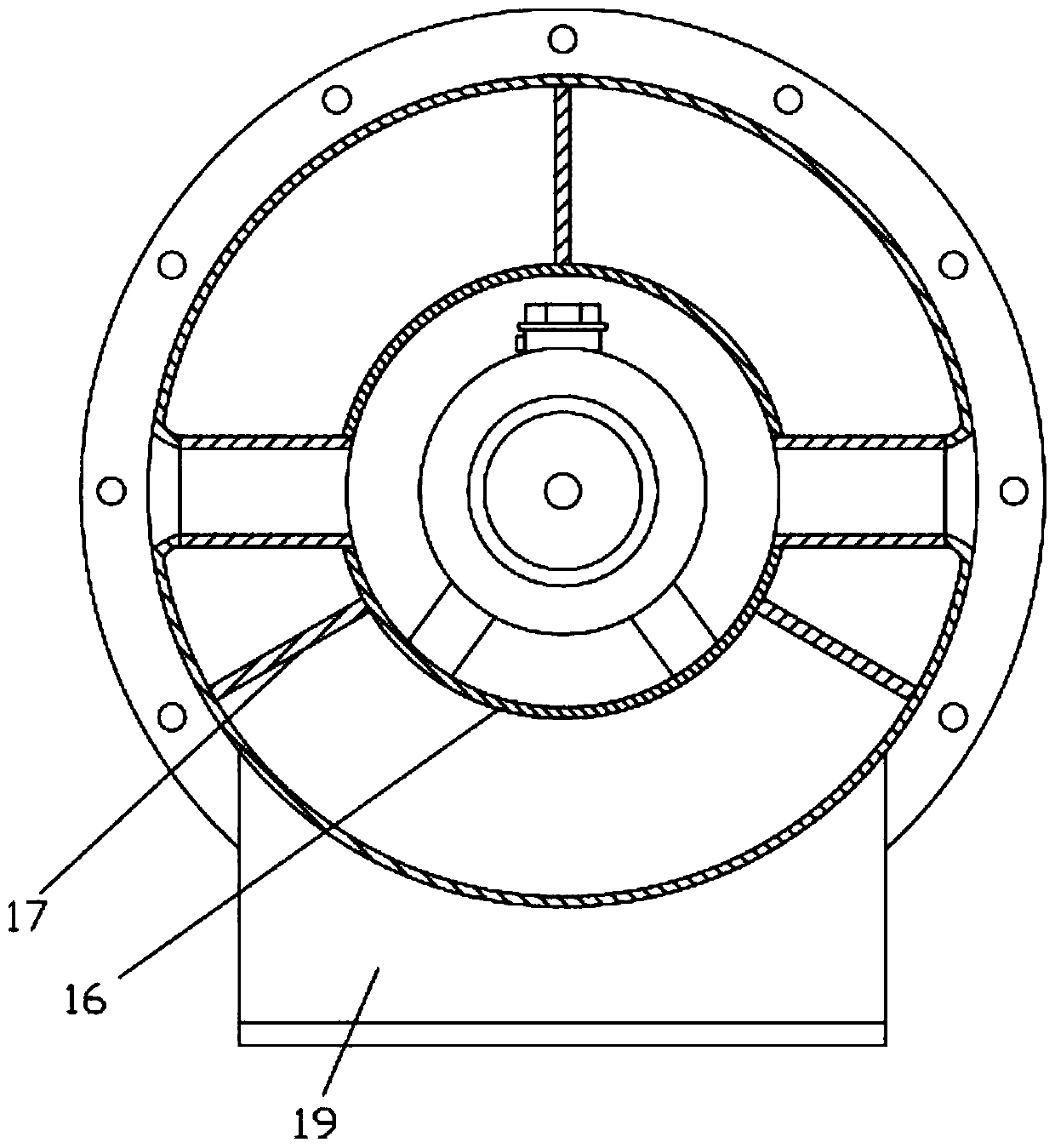 Explosion-proof fan with detachable connection parts