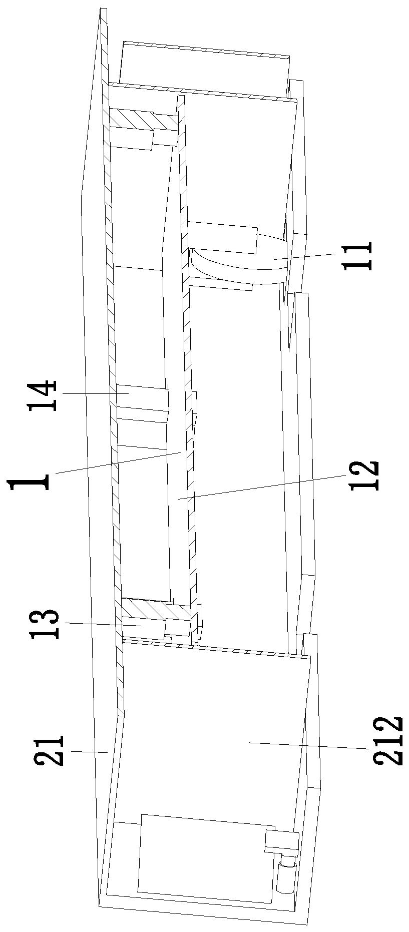 A building glass enclosure