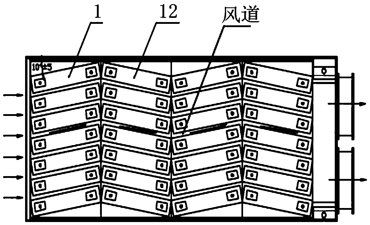 Mixed heat dissipation device for lithium battery pack