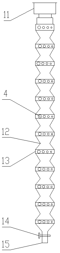 Pulverized coal discharging device for coal bed gas exploitation