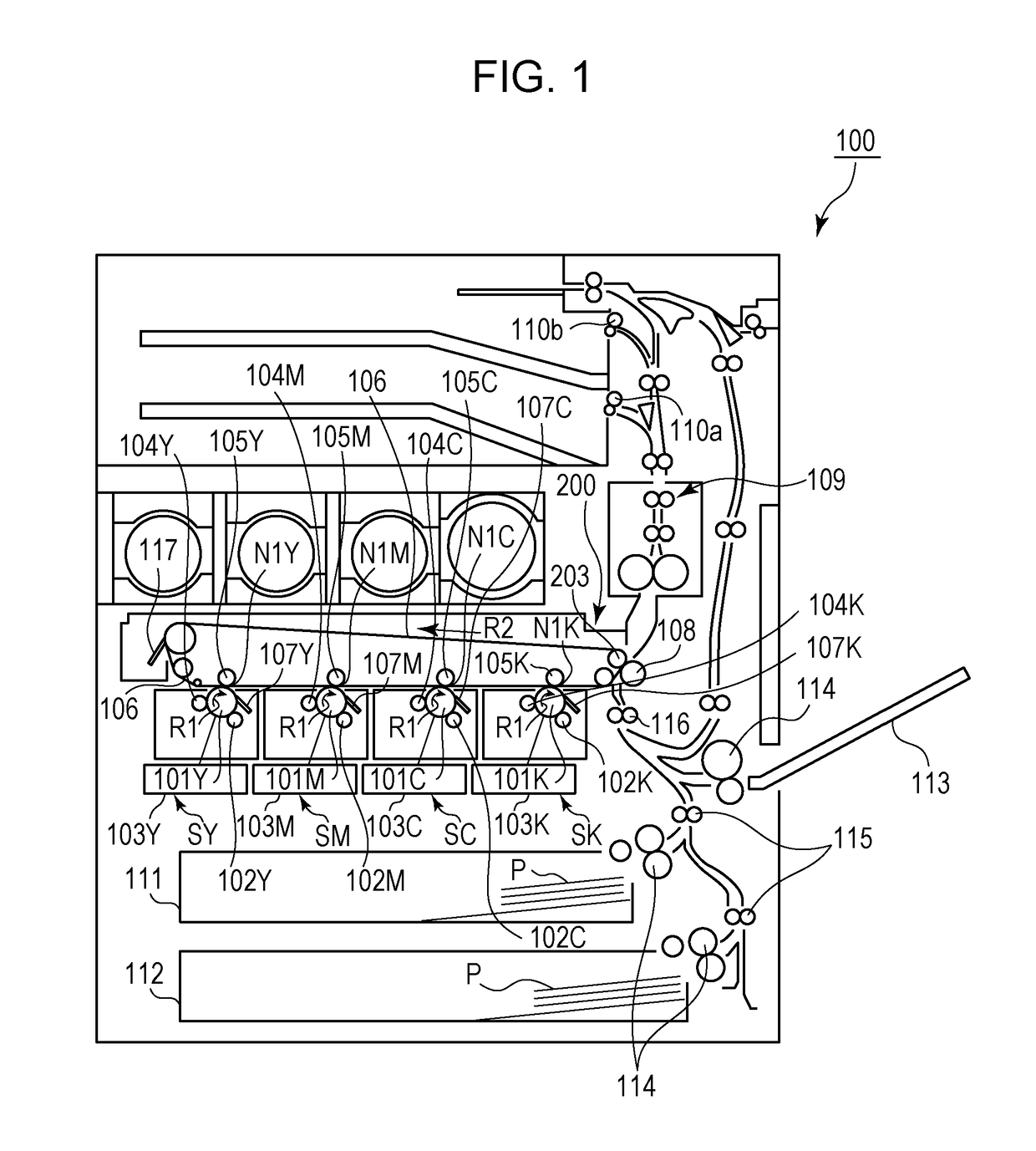 Belt conveying device and image forming apparatus having steering control mechanism