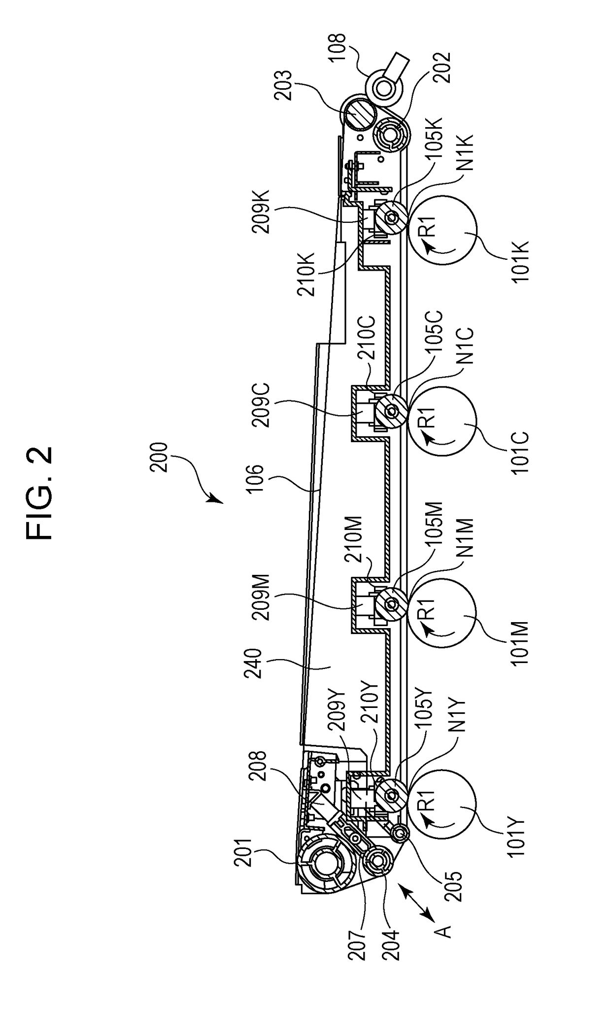 Belt conveying device and image forming apparatus having steering control mechanism