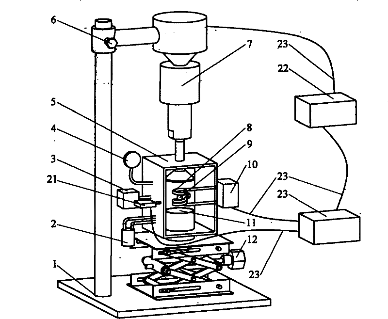 Piezoelectric ultrasonic/high-frequency electromagnetic hybrid suspension non-contact smelting method and device