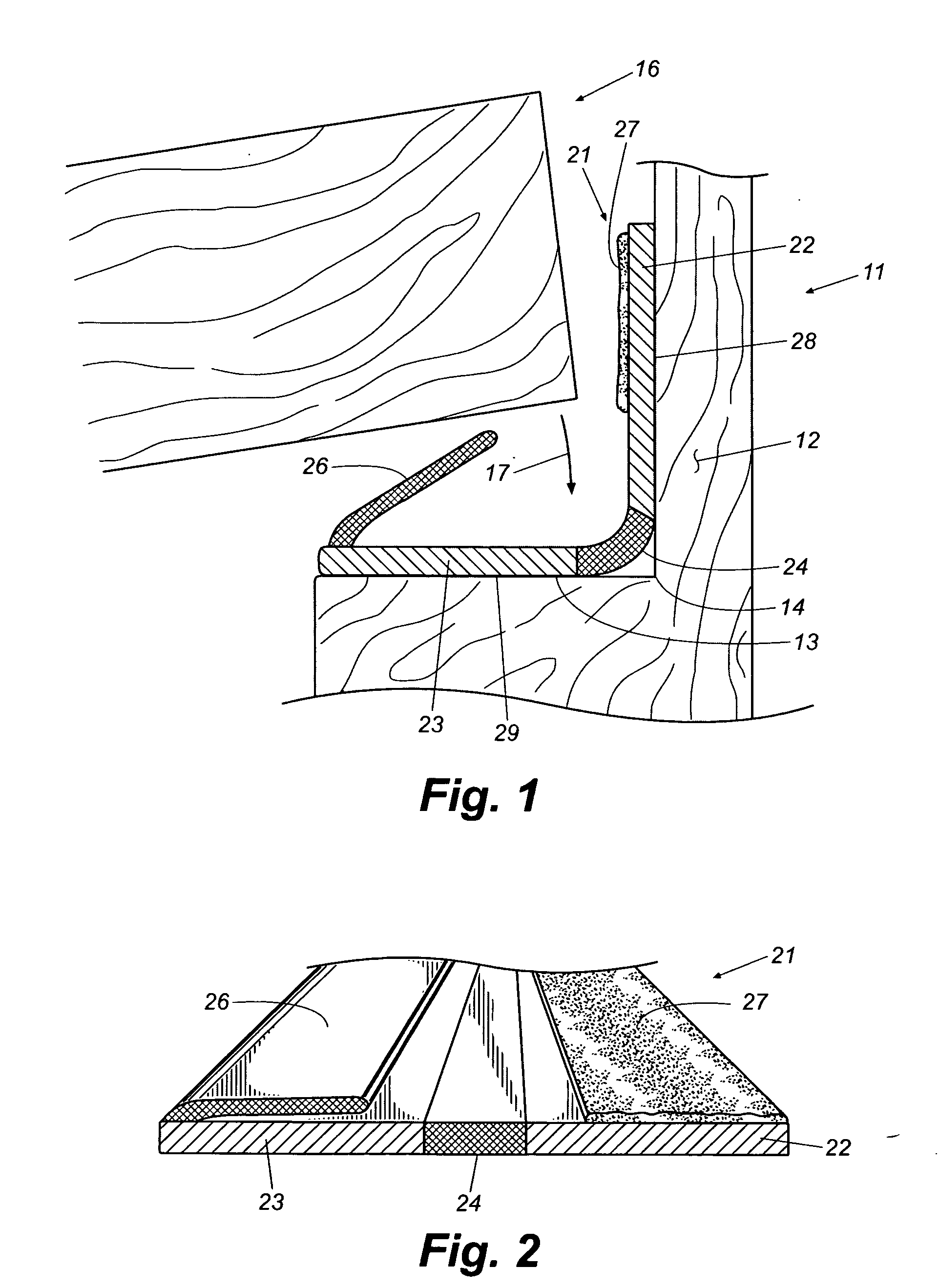 Rollable door seal with integral intumescent strips