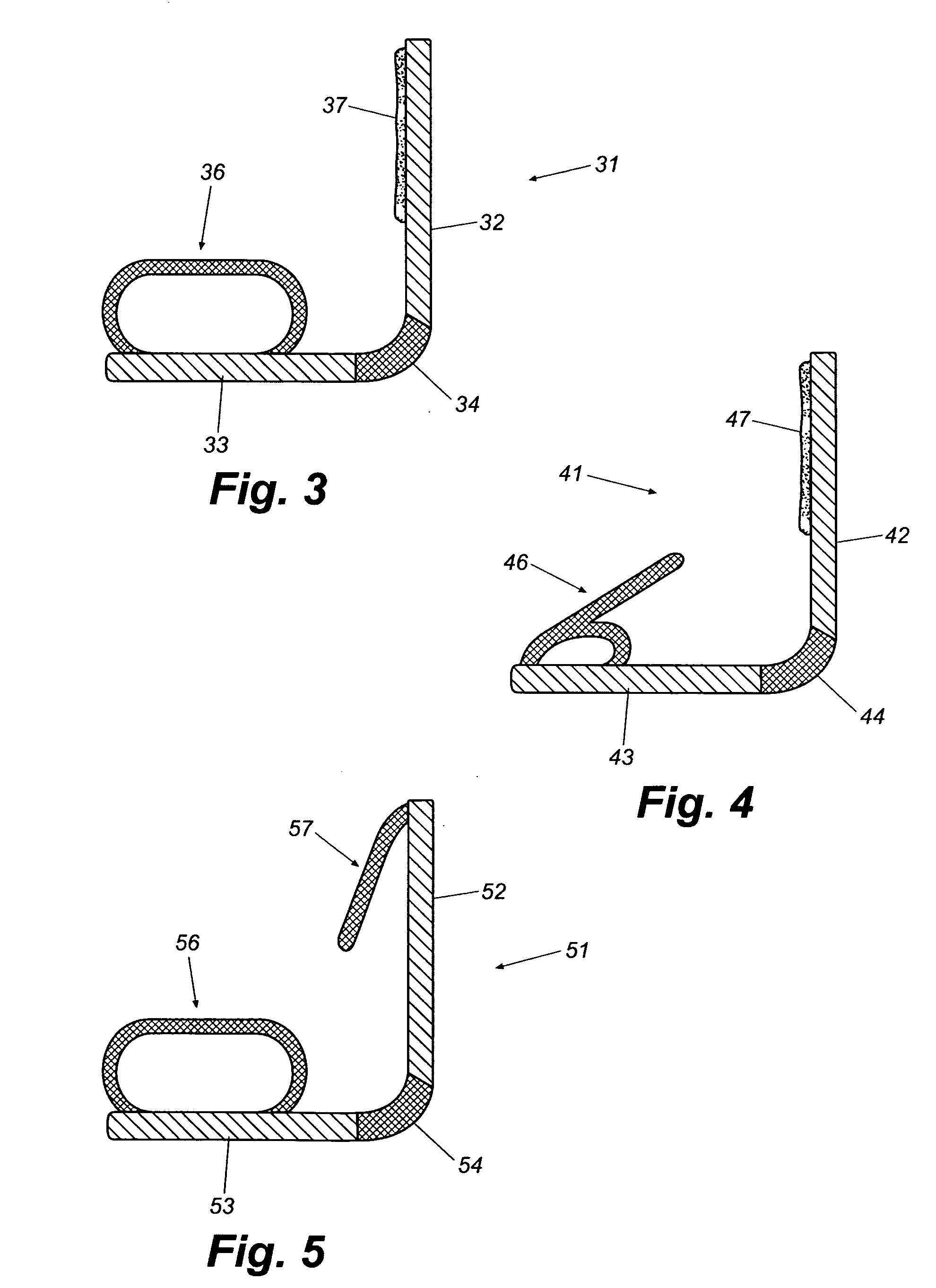 Rollable door seal with integral intumescent strips